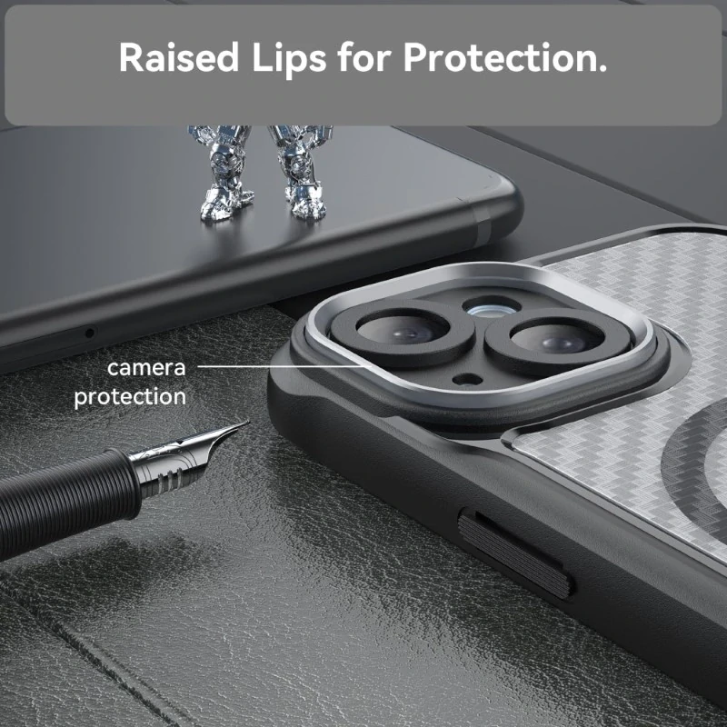 Kryt na iPhone 15 odolný s podporou Magsafe čierny