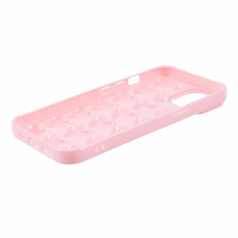 Kryt na iPhone 15 Srdiečka ružový