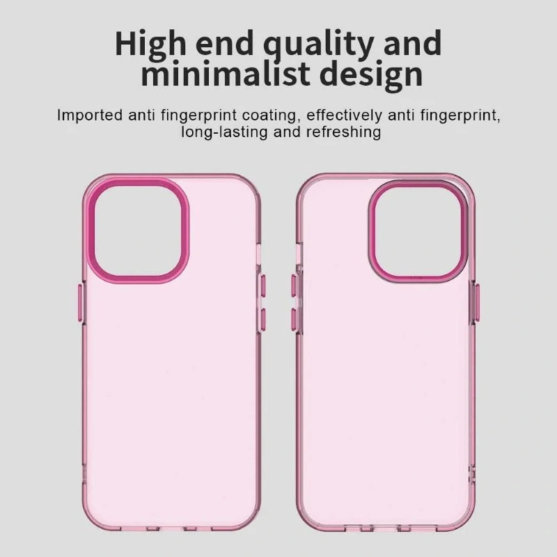 Kryt na iPhone 15 Pre gumový Matte ružový