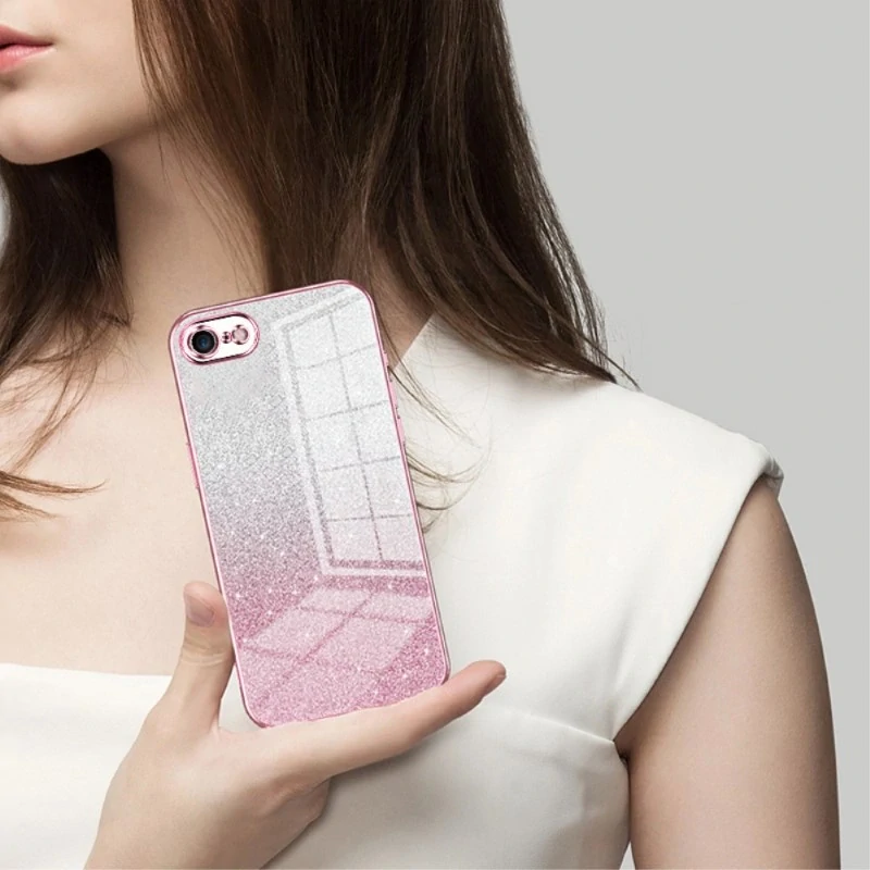 Kryt na iPhone 7 / 8 / SE (2020 / 2022) Glitter ružový
