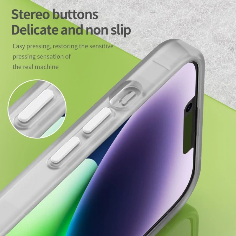 Kryt na iPhone 14 gumový Candy (podpora MagSafe) biely