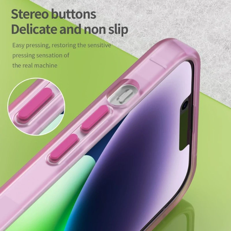 Kryt na iPhone 14 gumový Candy (podpora MagSafe) ružový