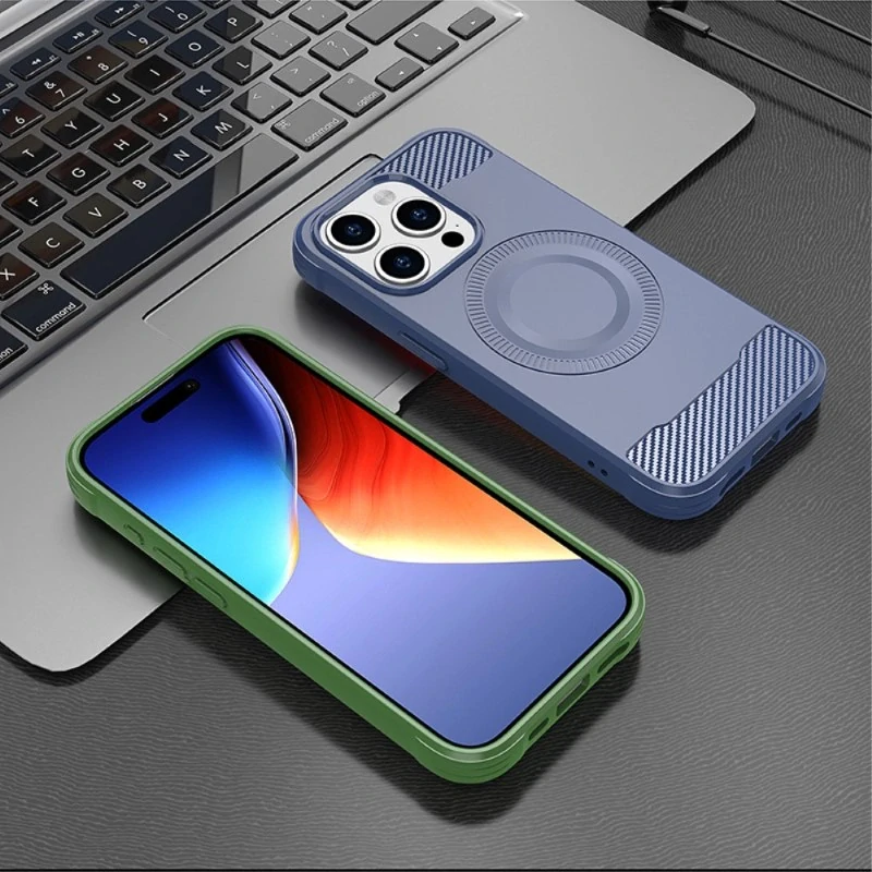 Kryt na iPhone 14 Pro gumový (podpora MagSafe) čierny