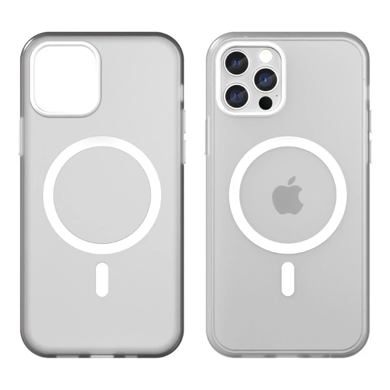 Kryt na iPhone 12 / 12 Pro gumový Candy (podpora MagSafe) biely