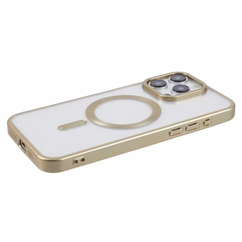 Kryt na iPhone 14 Pro Max gumový s podporou MagSafe zlatý