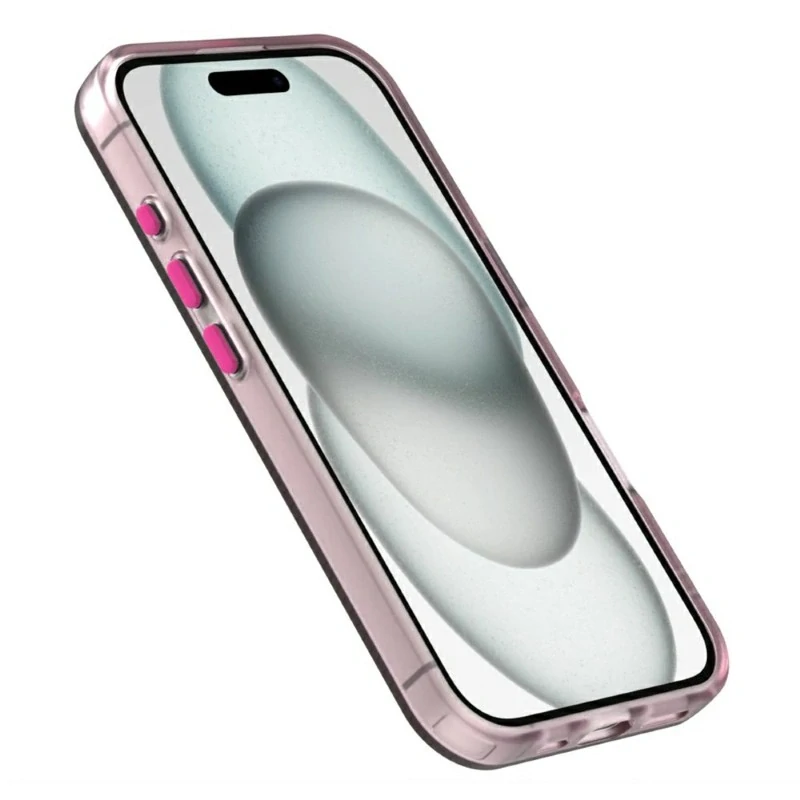 Kryt na iPhone 16 gumový Candy (podpora MagSafe) ružový