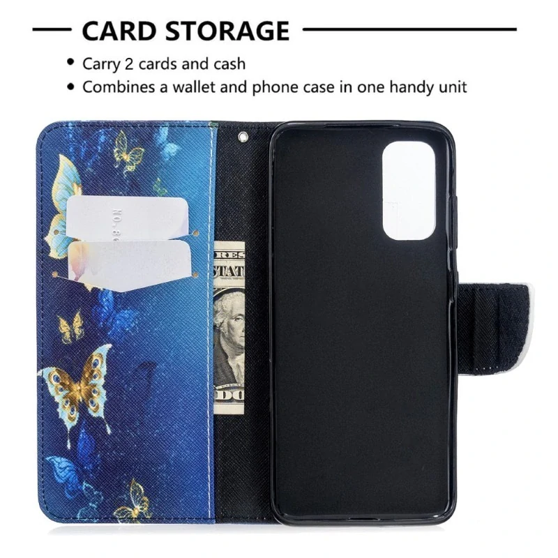 Puzdro na Samsung Galaxy S20 Motýľ modré
