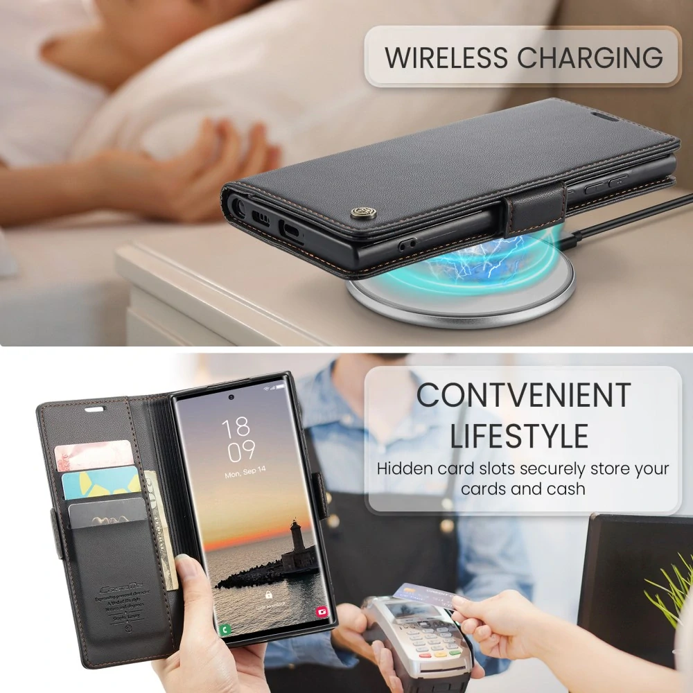 Puzdro na Samsung Galaxy S25 Ultra CASEME Smooth čierne