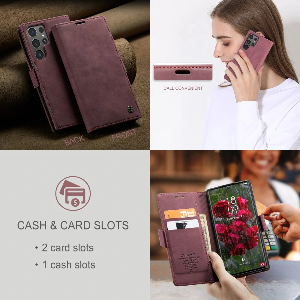 Puzdro na Samsung Galaxy S25 Ultra CASEME červené