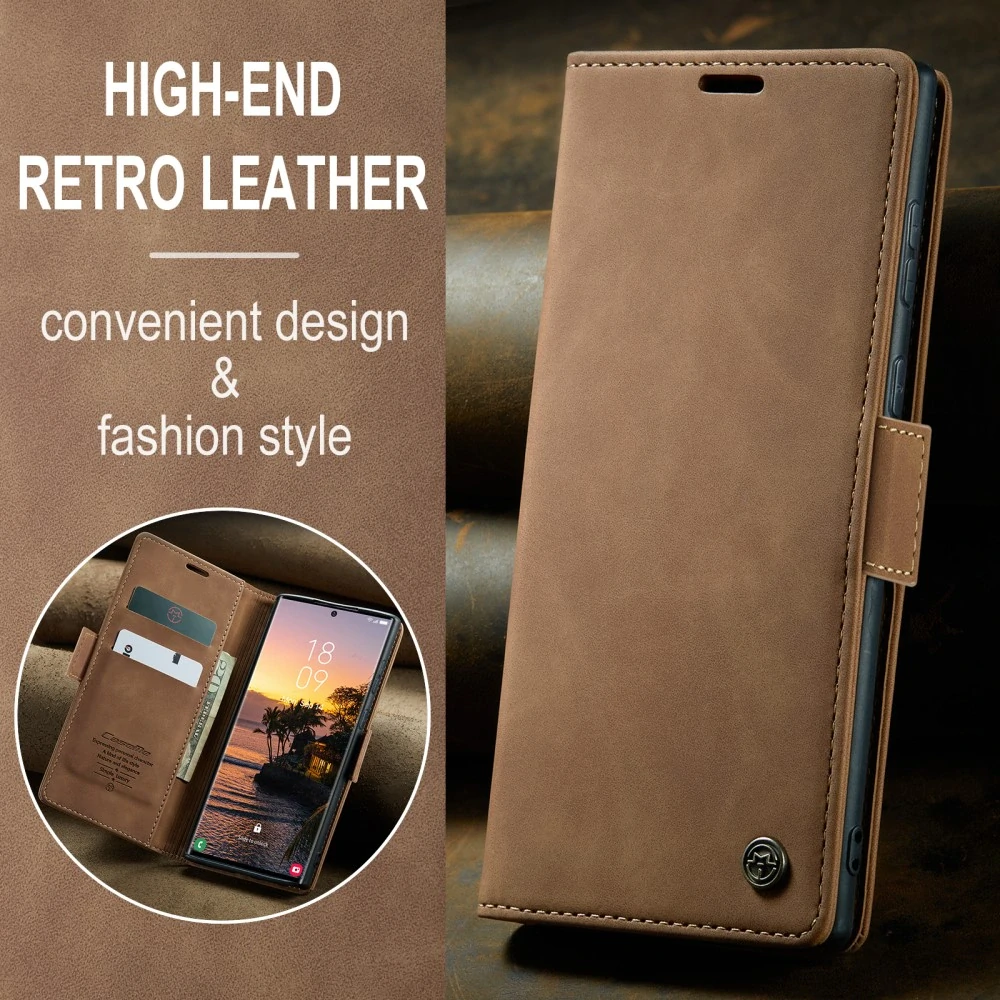 Puzdro na Samsung Galaxy S25 Ultra CASEME svetlo hnedé