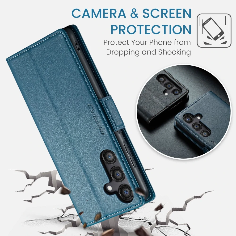 Puzdro na Samsung Galaxy S24 FE CASEME smooth modré