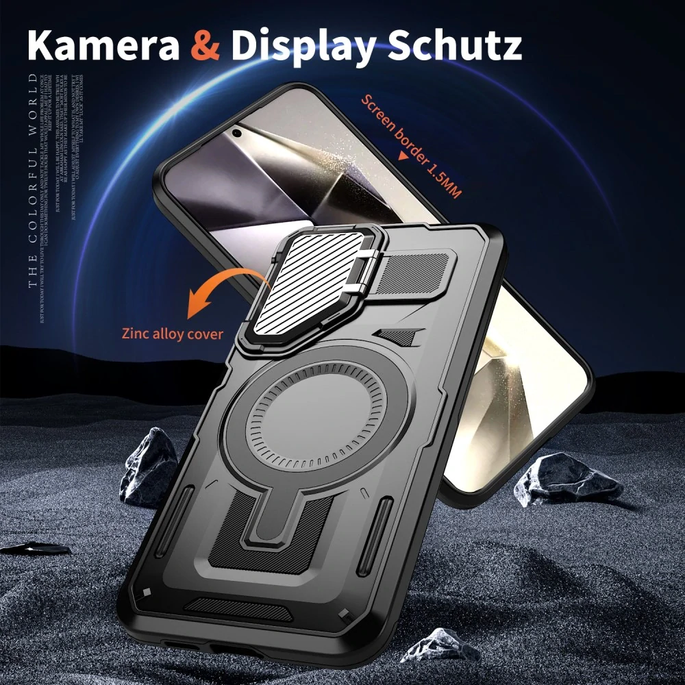 Kryt na Samsung Galaxy S24 FE s krytkou na fotoaparát čierny
