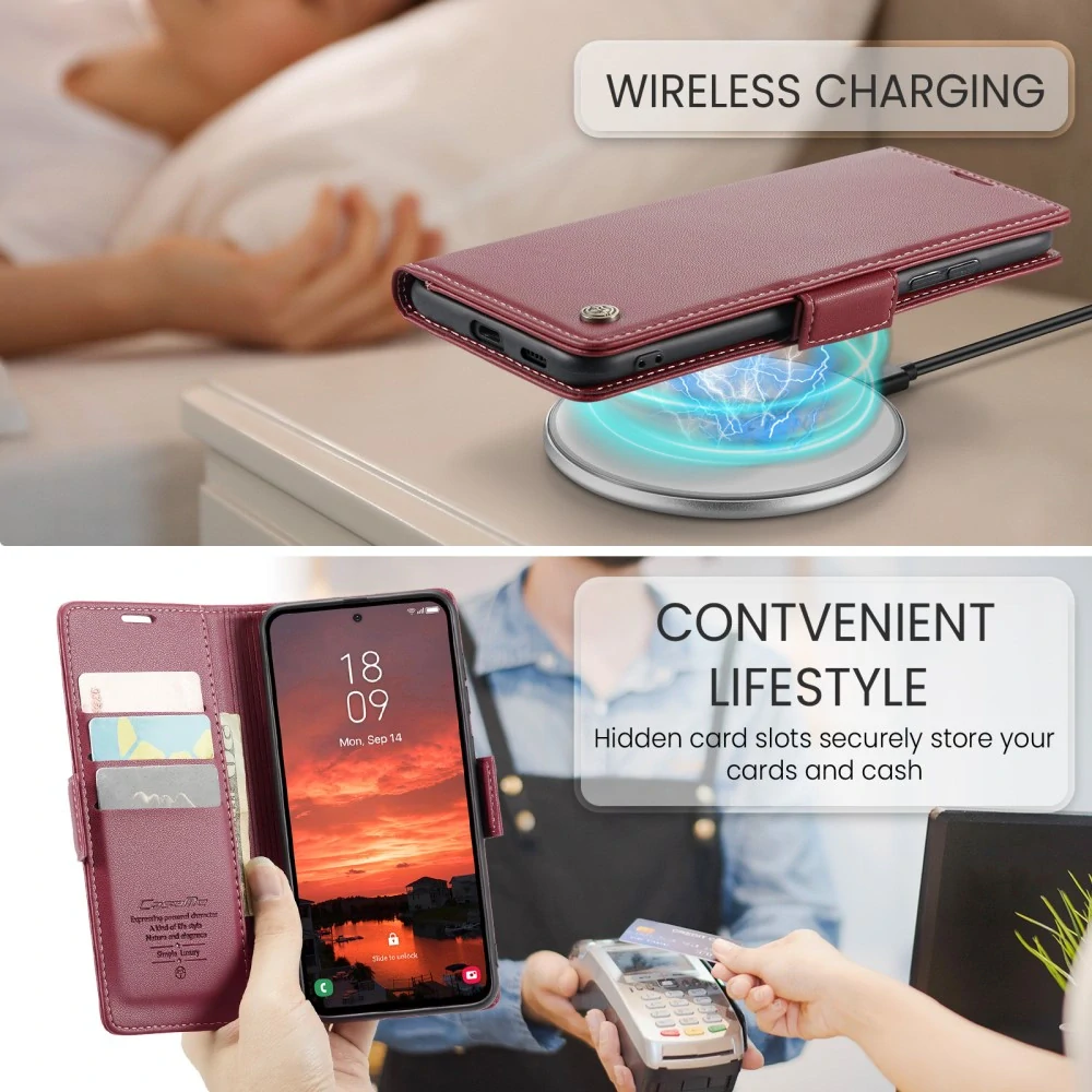 Puzdro na Samsung Galaxy S25+ CASEME smooth červené