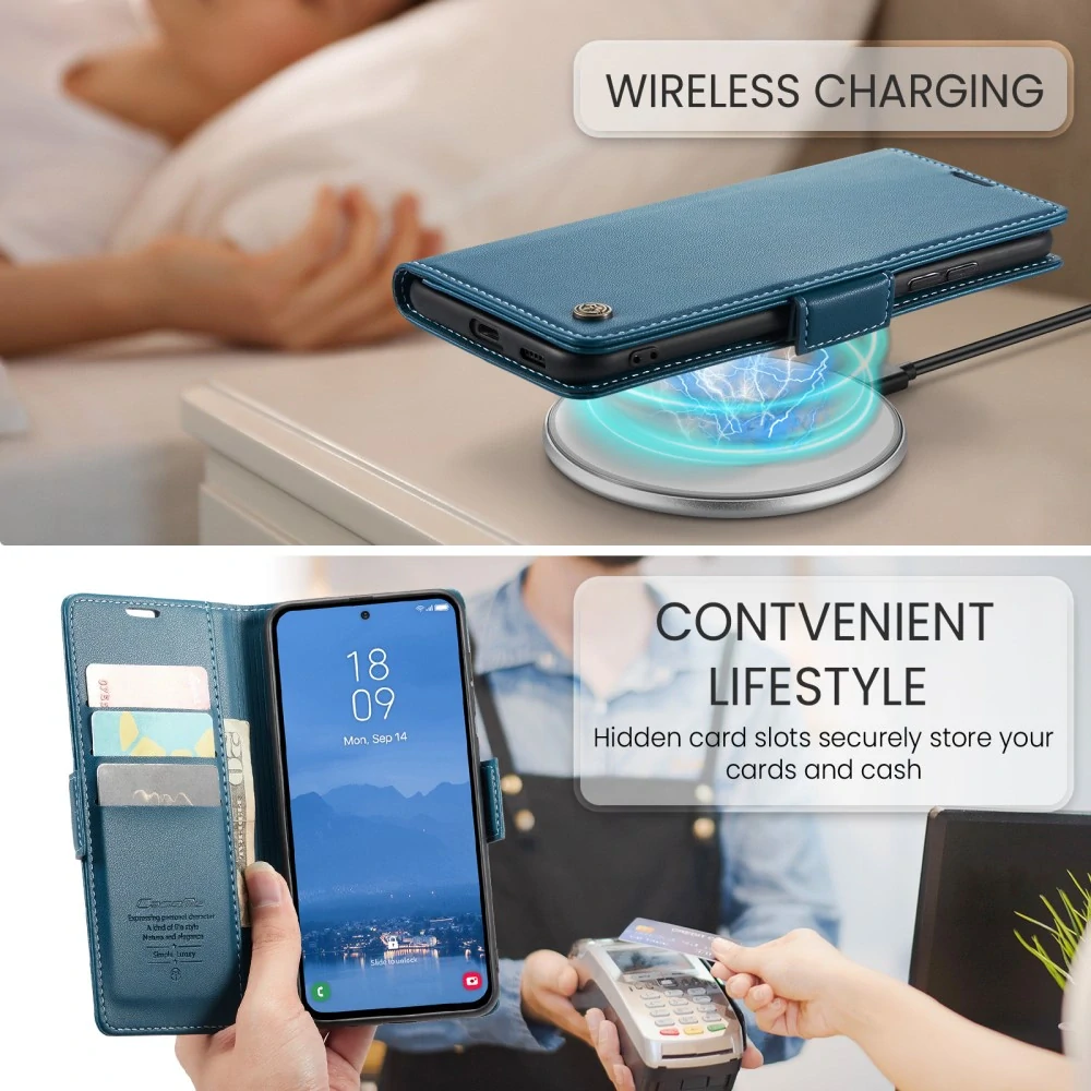 Puzdro na Samsung Galaxy S25+ CASEME smooth modré