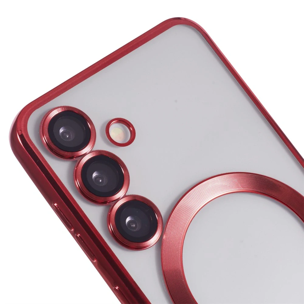 Kryt na Samsung Galaxy S25+ s podporou MAGSAFE červený