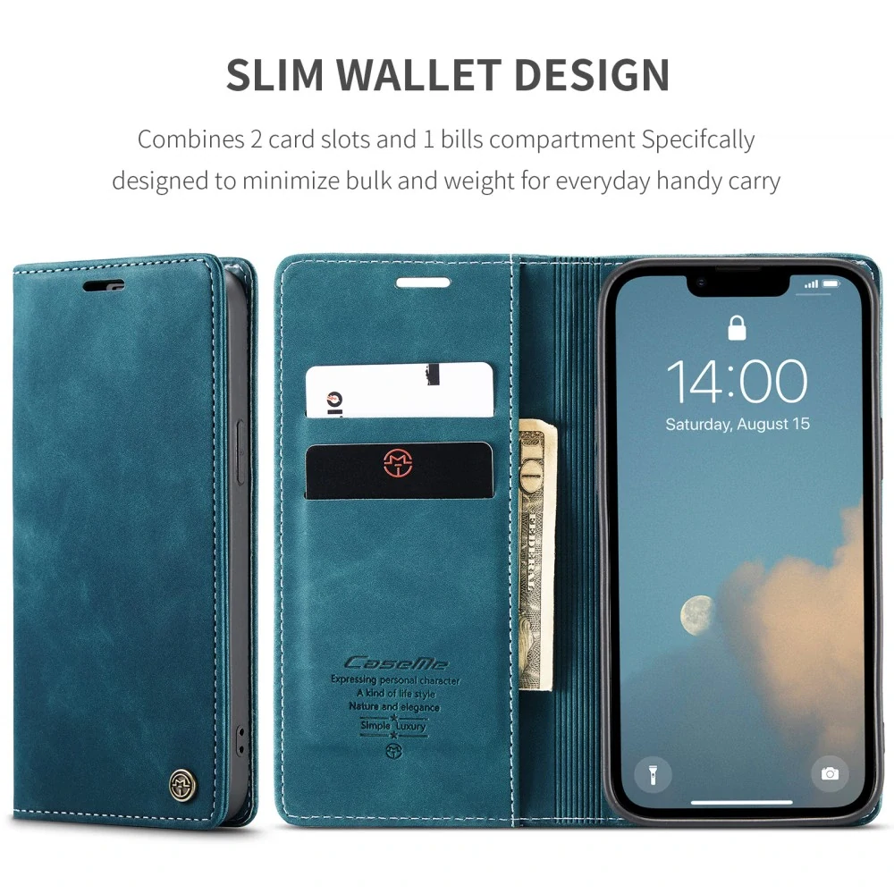 Puzdro CASEME pre iPhone 16E modré