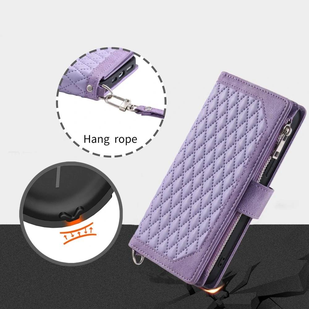 Puzdro pre iPhone 16E Luxury Double Layer fialové