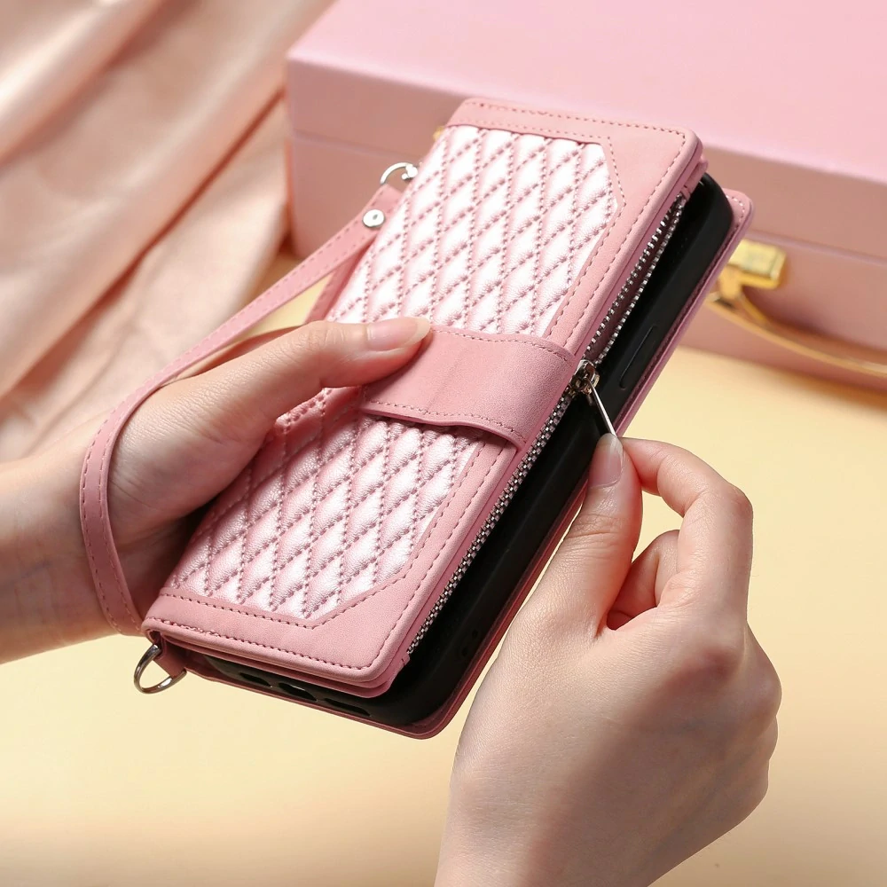 Puzdro pre iPhone 16E Luxury Double Layer ružové
