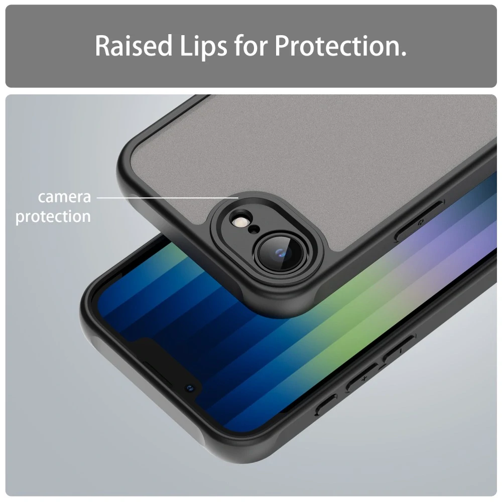 Kryt na iPhone 16E Frosted čierny