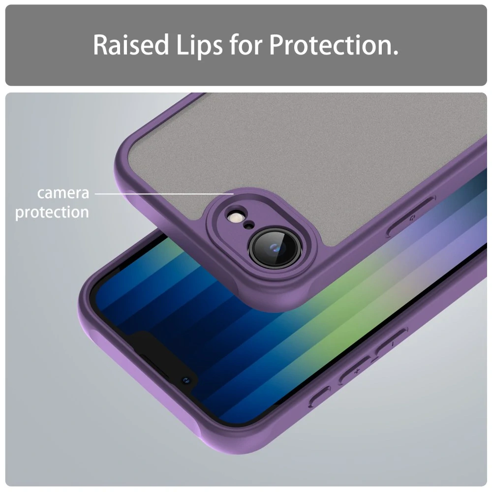 Kryt na iPhone 16E Frosted fialový