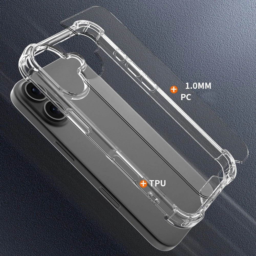 Kryt na iPhone 16 Plus gumový Premium číry