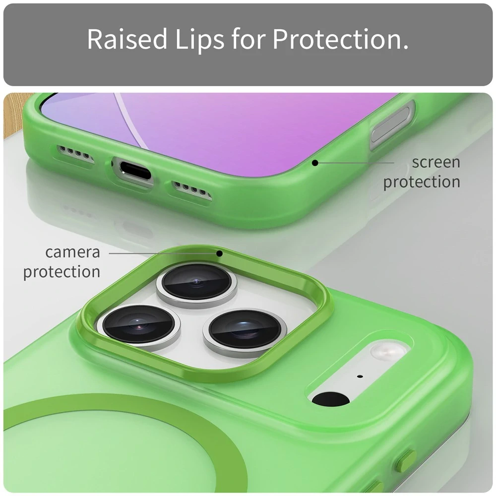 Kryt na iPhone 17 Pro Candy s podporou MagSafe zelený