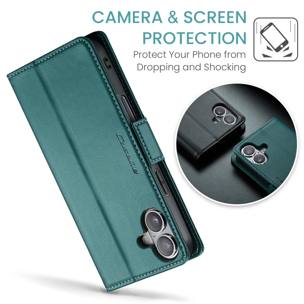Puzdro na iPhone 17 CASEME Smooth zelené