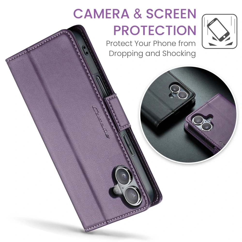 Puzdro na iPhone 17 CASEME Smooth fialové