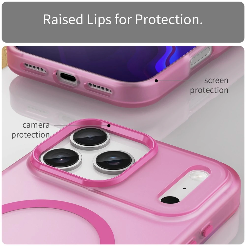 Kryt na iPhone 17 Pro Max Candy s podporou MagSafe ružový