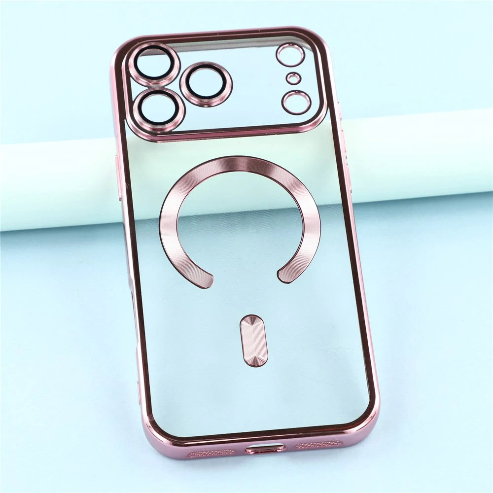 Kryt na iPhone 17 Pro Max s podporou MagSafe ružový