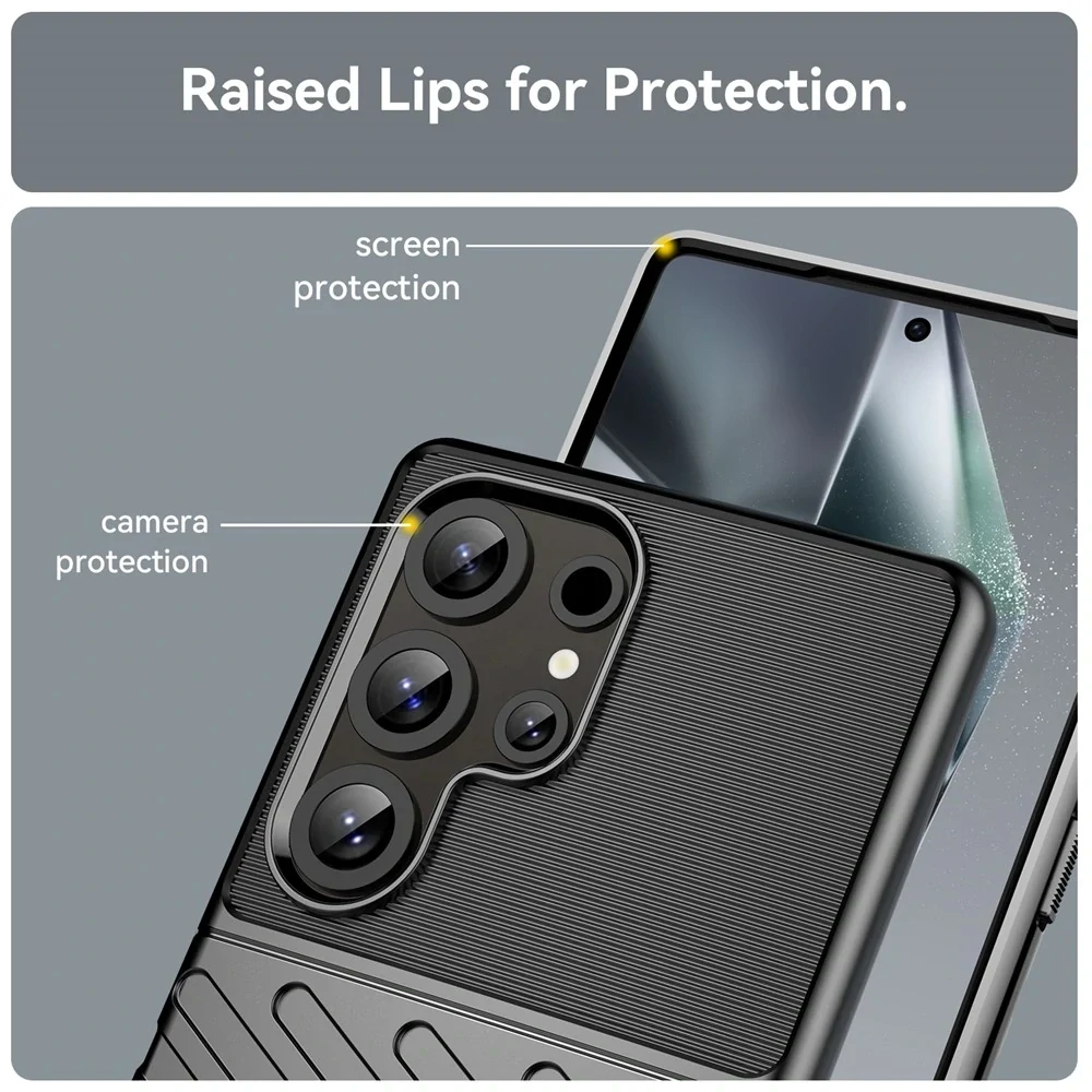 Kryt na Samsung Galaxy S25 Ultra Lines čierny