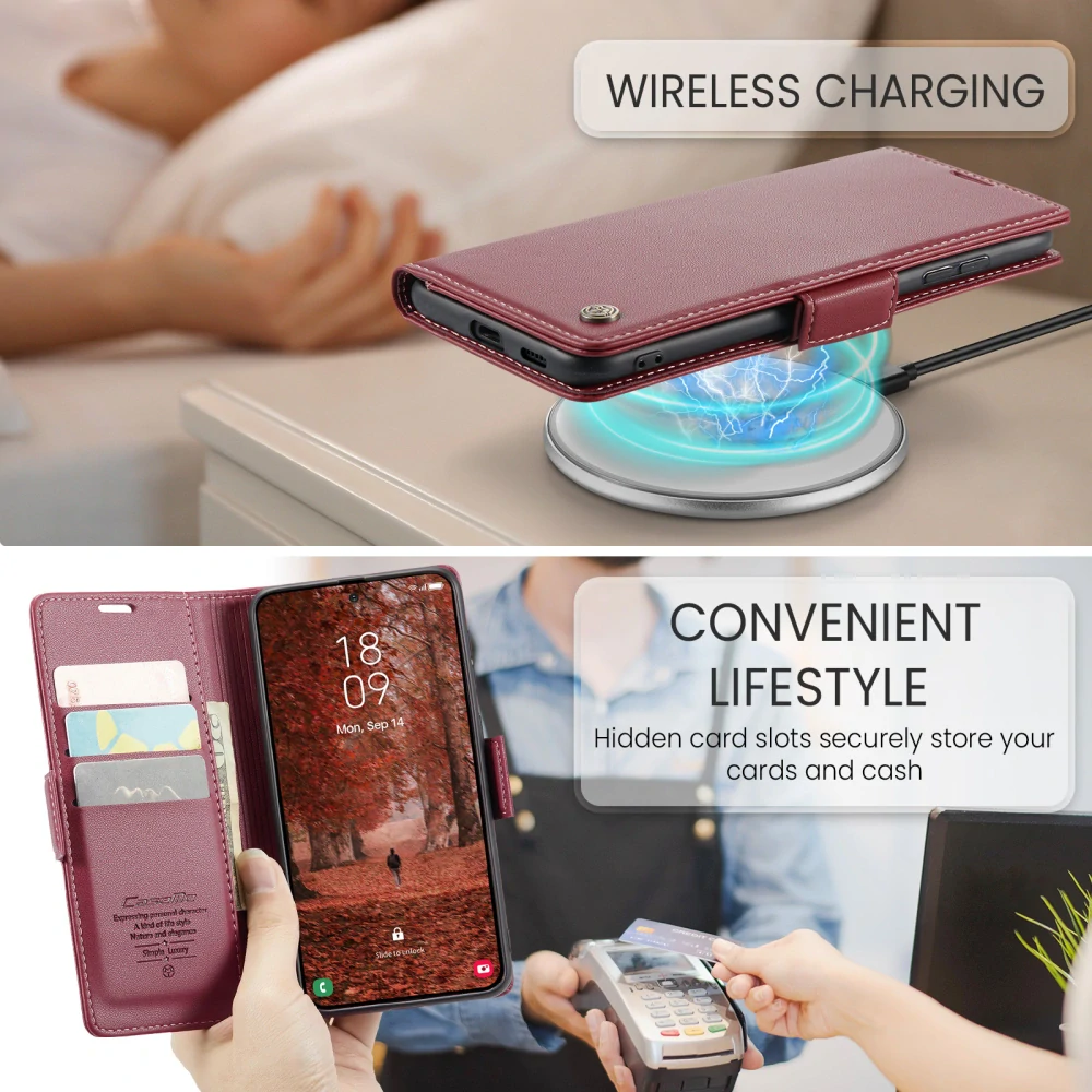 Puzdro na Samsung Galaxy S26 CASEME smooth červené