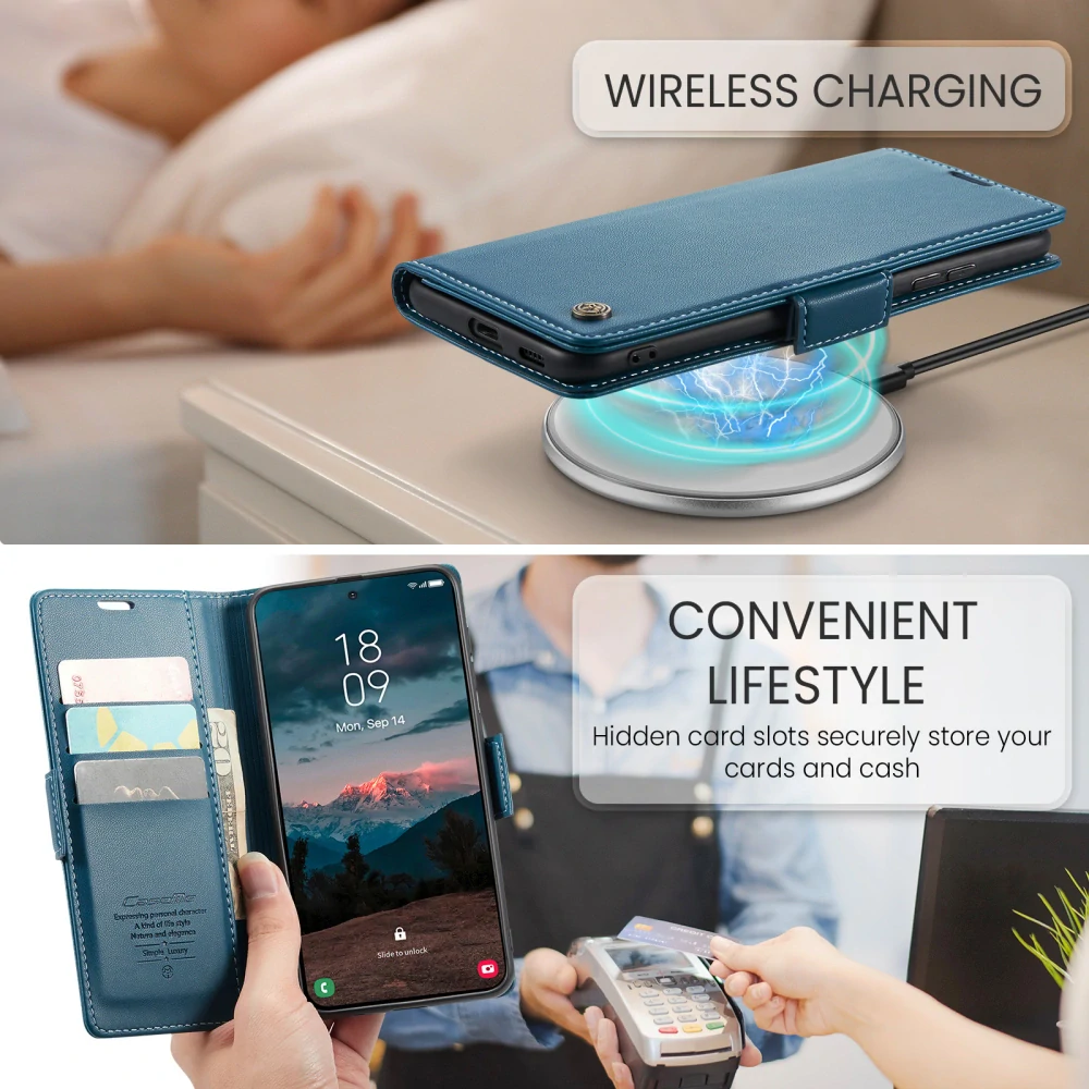 Puzdro na Samsung Galaxy S26 CASEME smooth modré