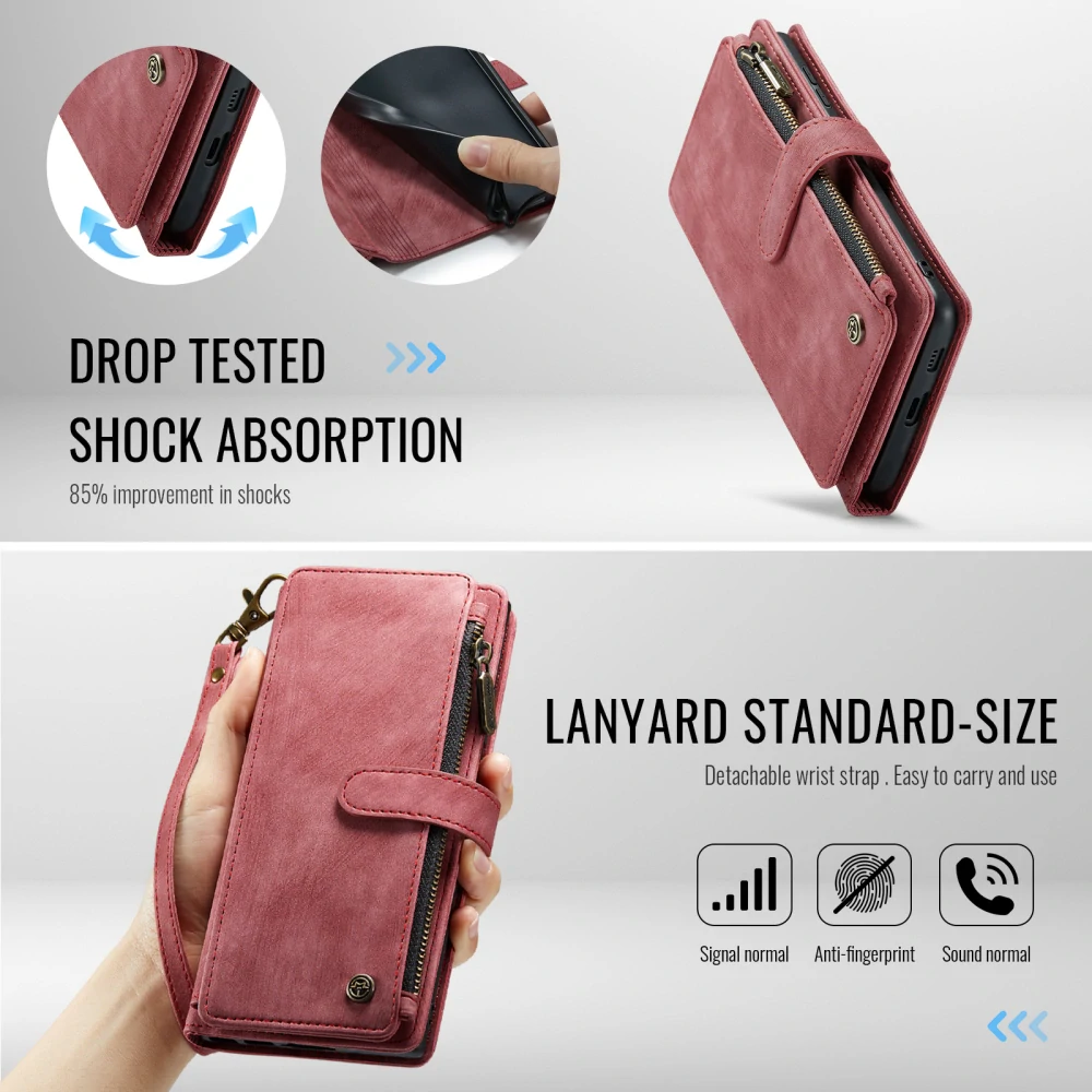 Puzdro na Samsung Galaxy S26 CASEME Deluxe červené