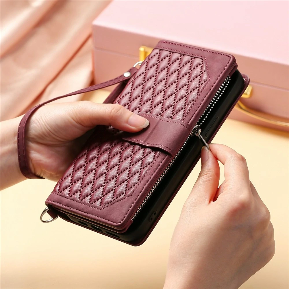 Puzdro na Samsung Galaxy S26 Ultra Luxury Double Layer vínové