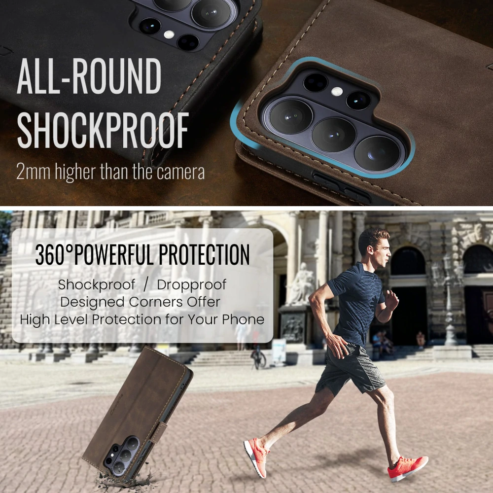 Puzdro na Samsung Galaxy S26 Ultra CASEME hnedé