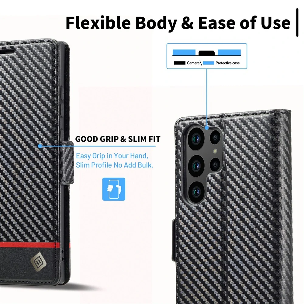 Puzdro na Samsung Galaxy S26 Ultra Carbon horizontal