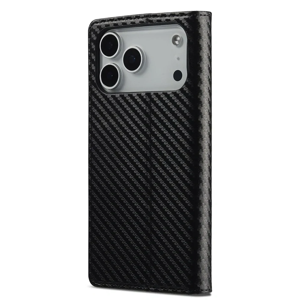 Puzdro pre iPhone 17 Pro Max LC.IMEEKE Carbon Vertical