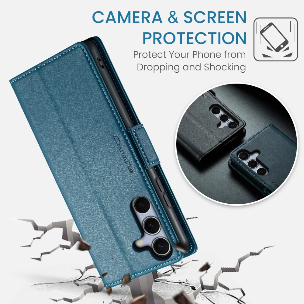Puzdro na Samsung Galaxy S25 FE CASEME smooth modré