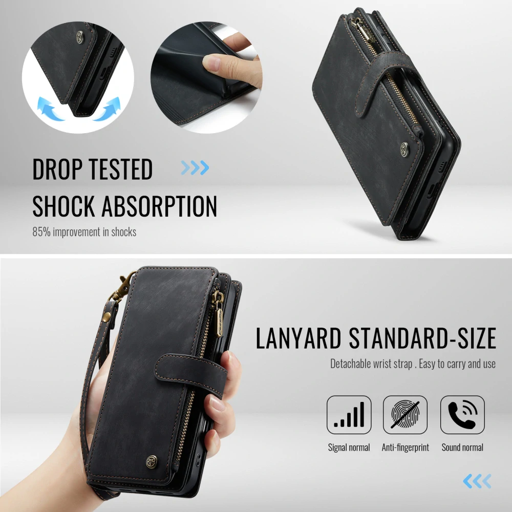 Puzdro na Samsung Galaxy S25 FE CASEME Deluxe čierne