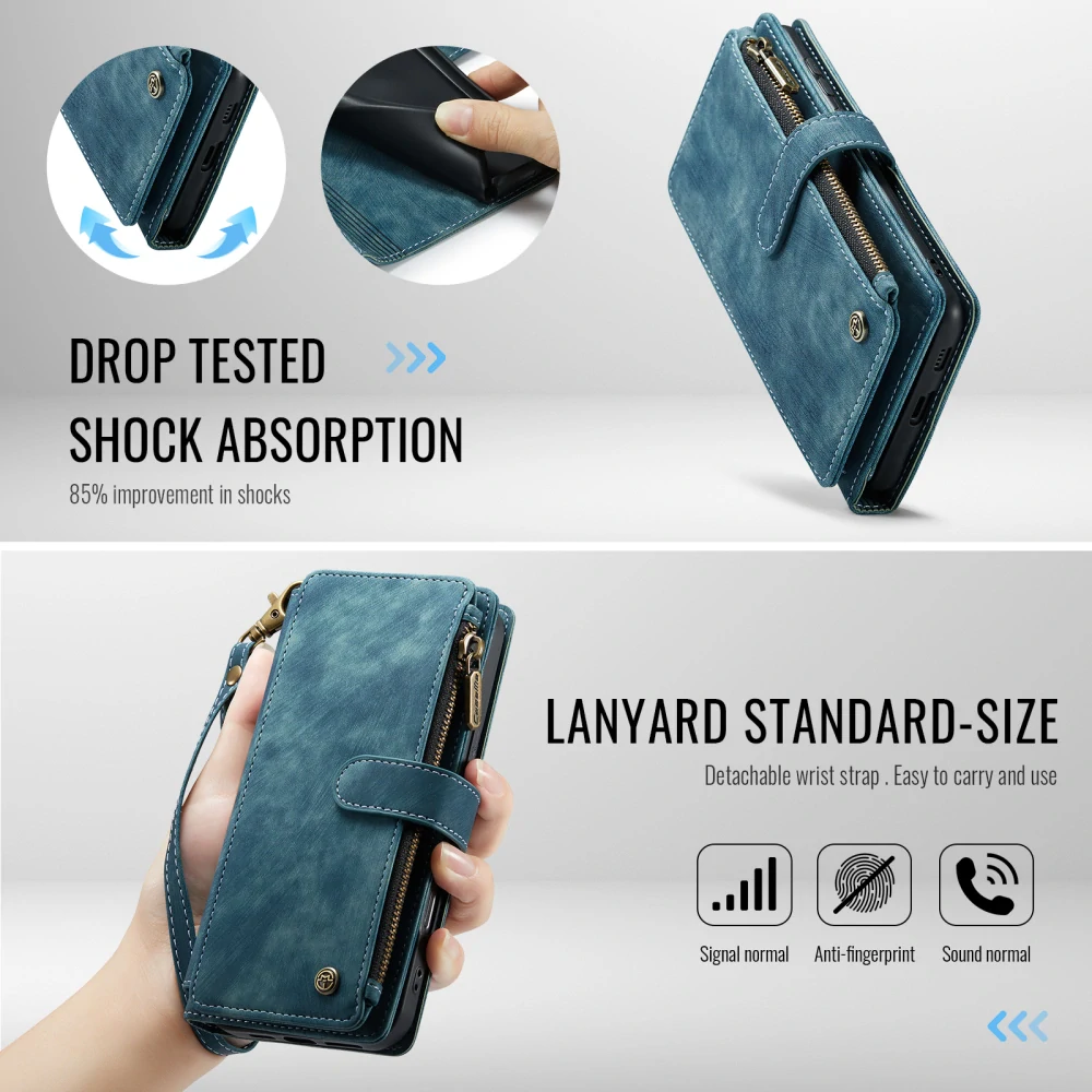 Puzdro na Samsung Galaxy S25 FE CASEME Deluxe modré