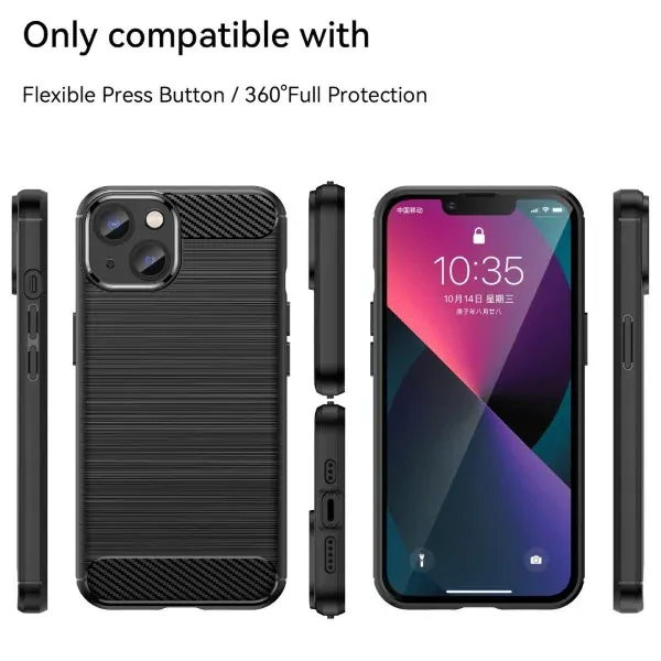 Kryt na iPhone 14 Plus Carbon černý