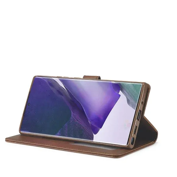 Puzdro na Samsung Galaxy Note 20 LC.IMEEKE hnědé