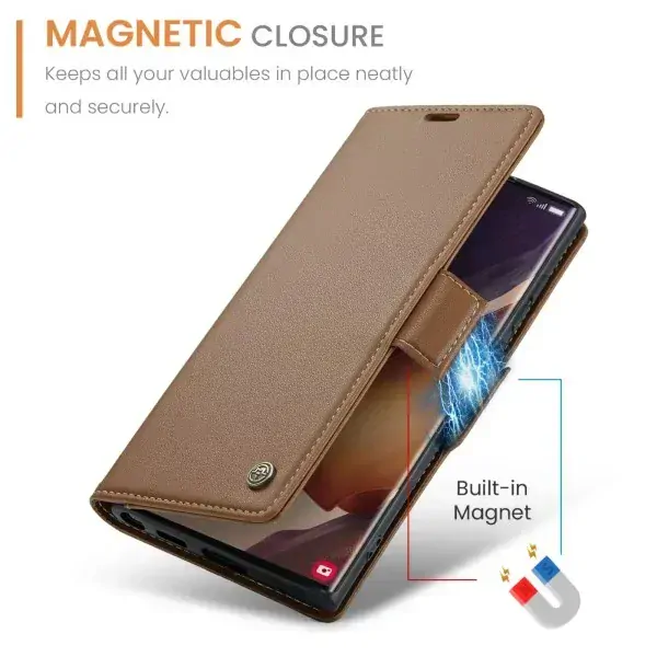 Puzdro na Samsung Galaxy Note 20 Ultra CASEME smooth hnedé