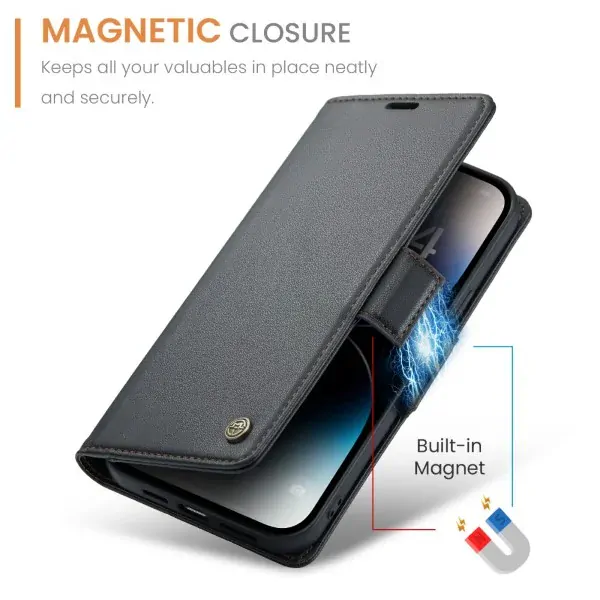 Púzdro na iPhone 14 Pro Max CASEME Smooth čierne