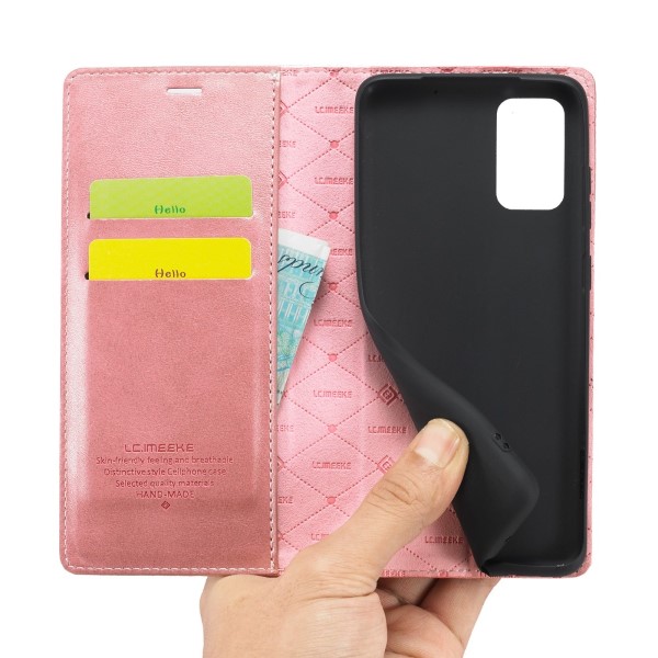Pouzdro LC.IMEEKE pro Samsung Galaxy S20 FE růžové