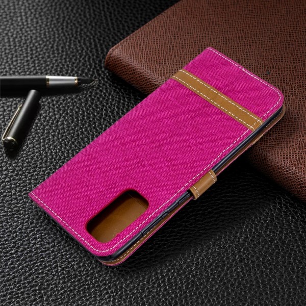 Puzdro na Samsung Galaxy S20 Jeans ružové