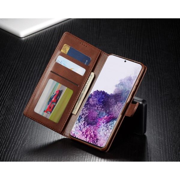 Puzdro LC.IMEEKE pre Samsung Galaxy S20 Plus hnedé