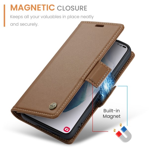 Puzdro na Samsung Galaxy S21 CASEME smooth hnedé