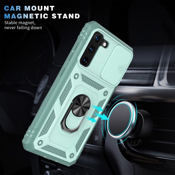 Kryt na Samsung Galaxy S21 odolný s krytom na fotoaparát svetlo modrý